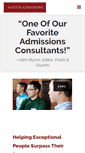 Mobile Screenshot of masteradmissions.com